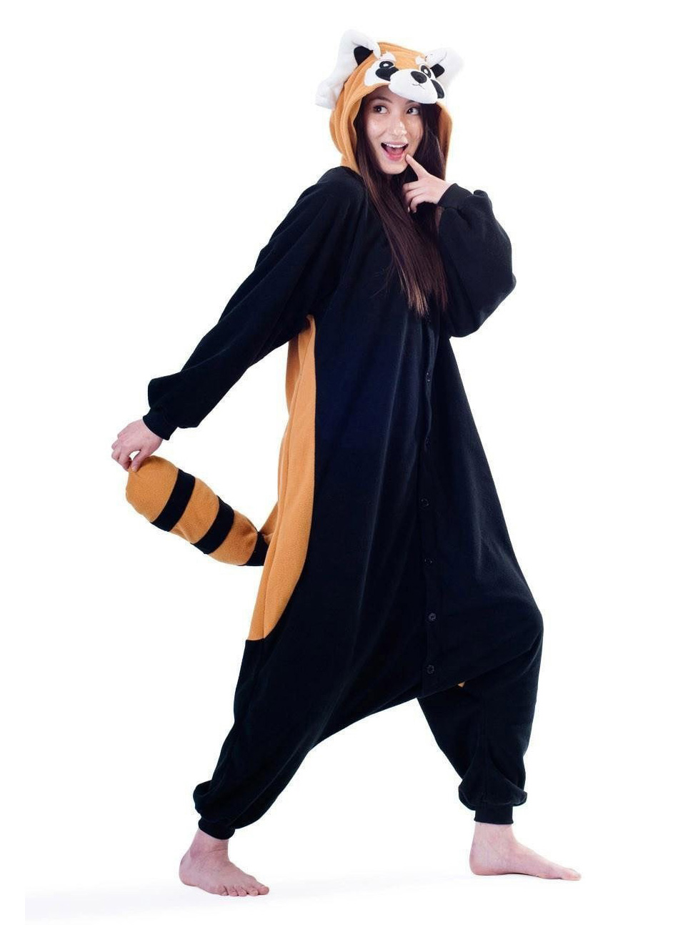 Unisex Blue Panda Kigurumi Onesies Pajamas Animal Costumes For Adult